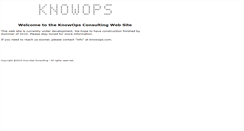 Desktop Screenshot of knowops.com
